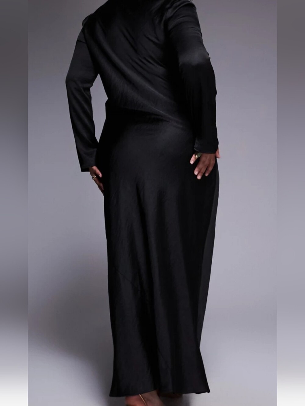 ASOS - TFNC Black Long Sleeve Maxi Dress - NWT